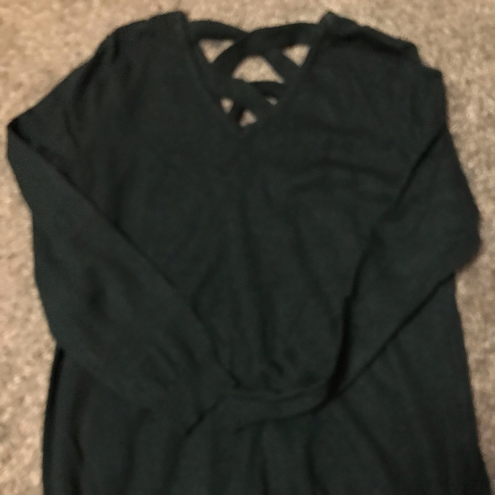 Love Ellie- Green Long-sleeve Sweater